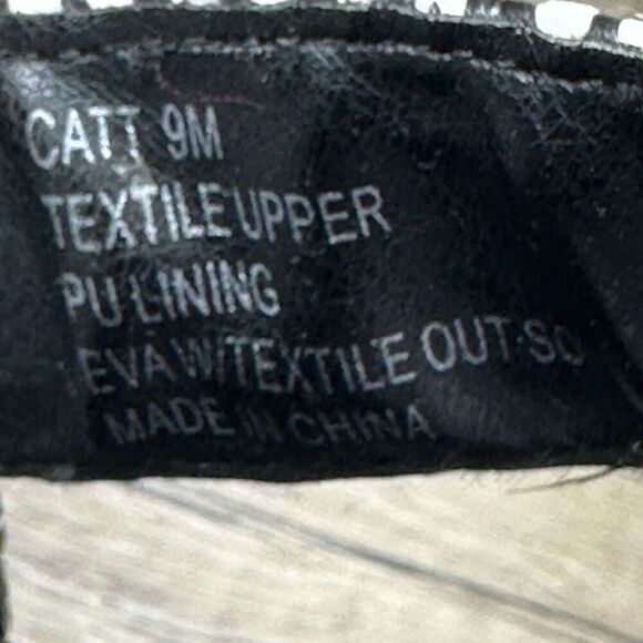 Madden Girl~Women’s~ Platform Black/ White Patterned Sandals~Size 9 - Picture 9 of 9